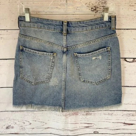 NWT Free People Side Stripe Mini Skirt - Picture 10 of 11